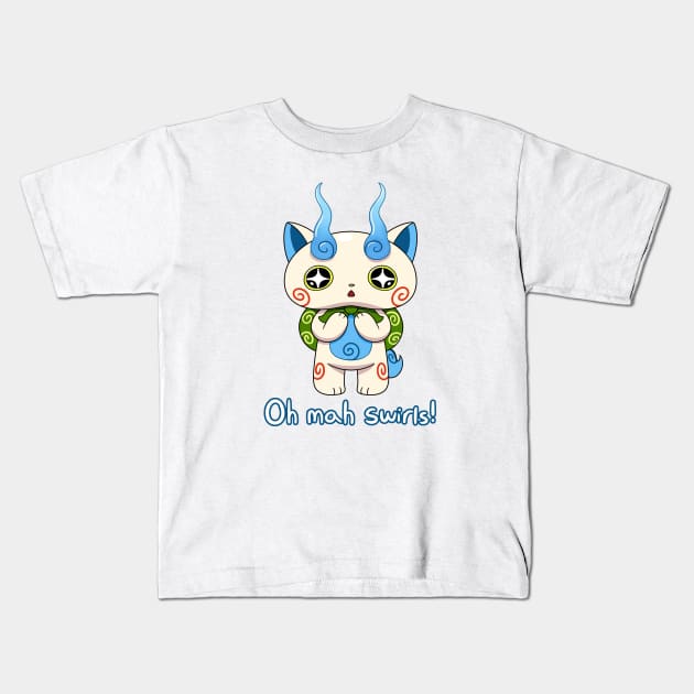 Yo-kai Watch Komasan Kids T-Shirt by Fluffstuff